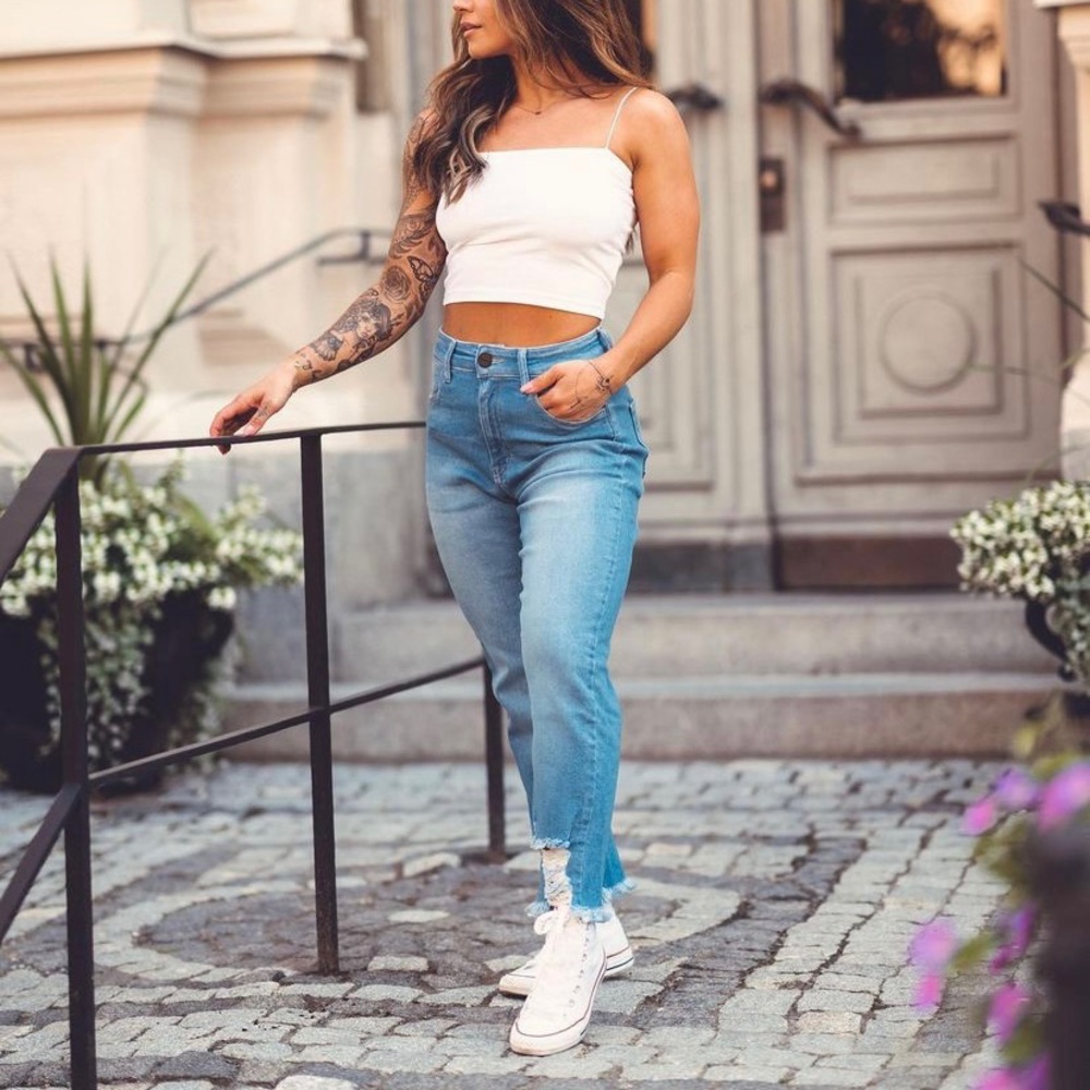 FITJEANS - Hanna Öberg x FITJEANS Vintage Boyfriend Jeans - Light Blue
